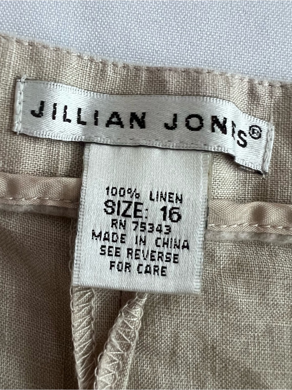 Jillian Jones Women Wide Leg 100% Linen Blend Pants With Bow Detail - Picture 7 of 13